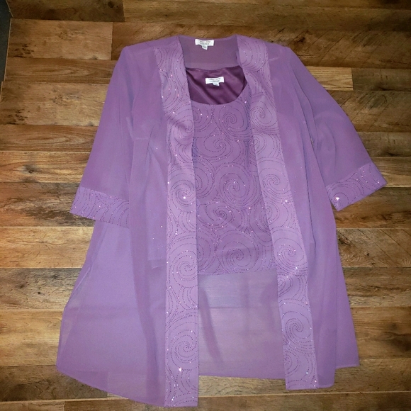 Dressbarn Blouse & Cover Up Women's 16W - Picture 1 of 9